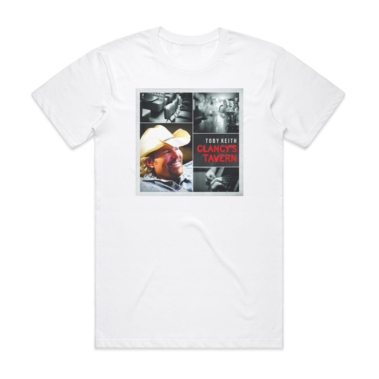 Toby Keith Clancys Tavern Album Cover T-Shirt White
