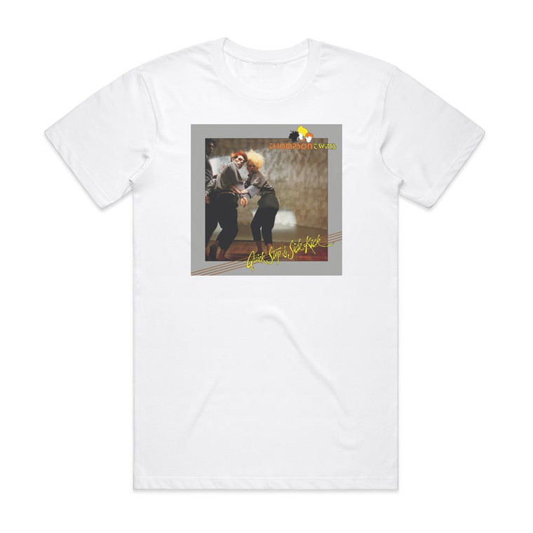 Thompson Twins Quick Step Side Kick Album Cover T-Shirt White