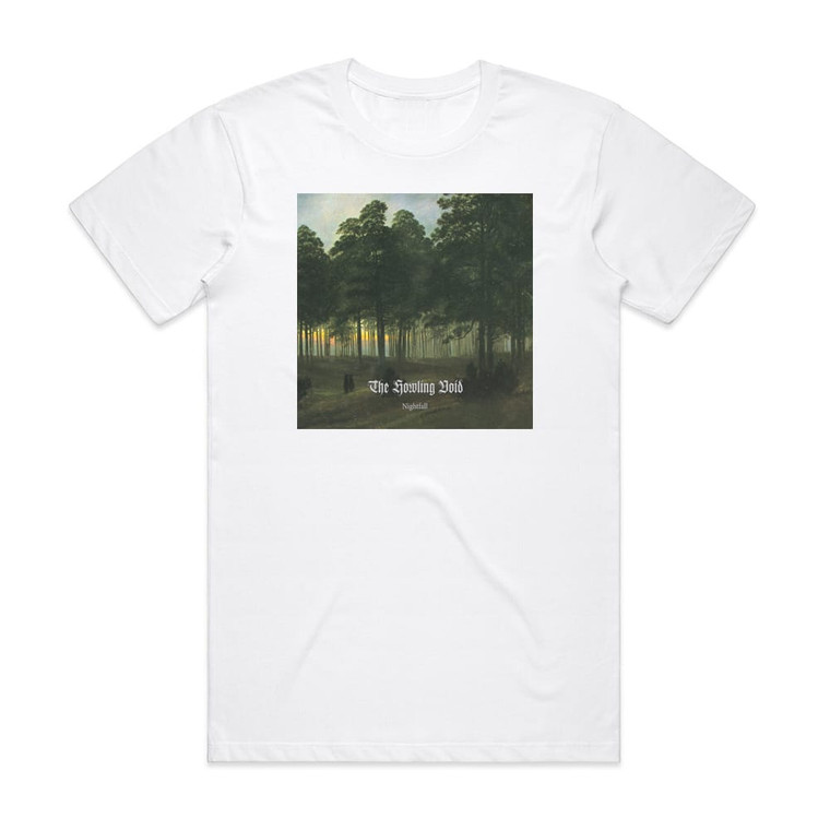 The Howling Void Nightfall Album Cover T-Shirt White