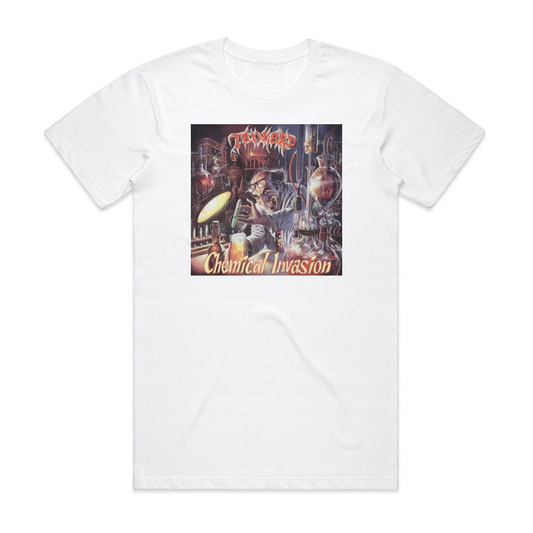 Tankard Chemical Invasion Album Cover T-Shirt White