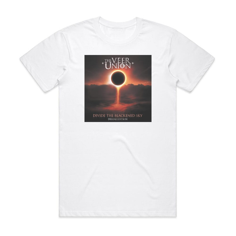 The Veer Union Divide The Blackened Sky 1 Album Cover T-Shirt White