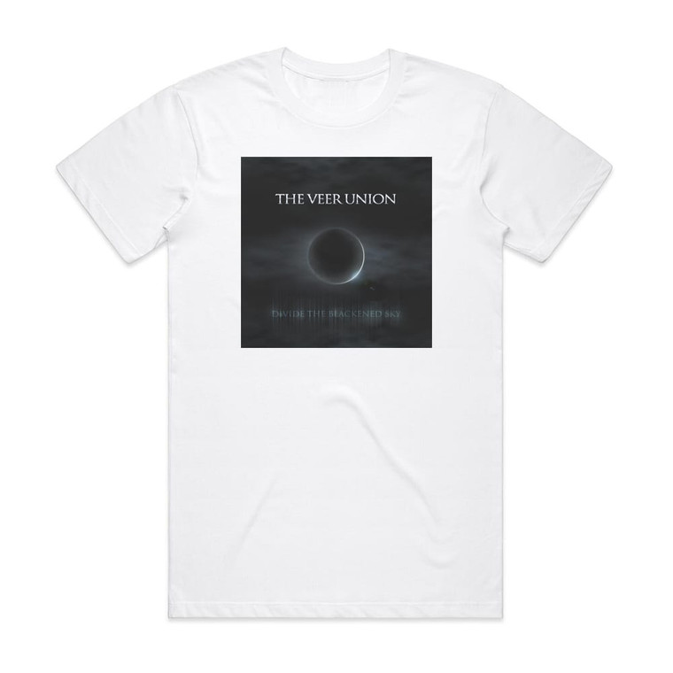 The Veer Union Divide The Blackened Sky Album Cover T-Shirt White