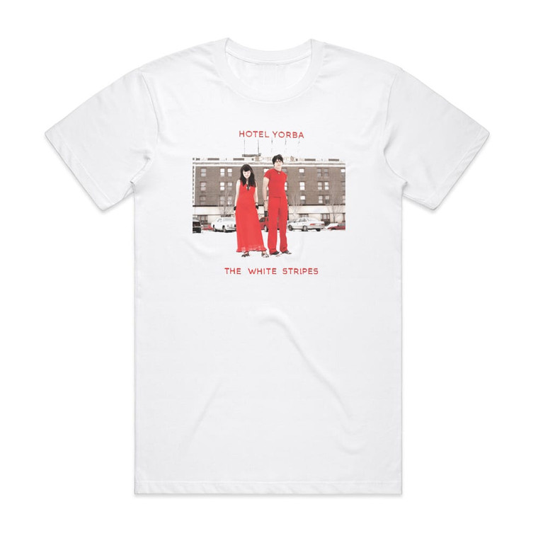 The White Stripes Hotel Yorba Album Cover T-Shirt White