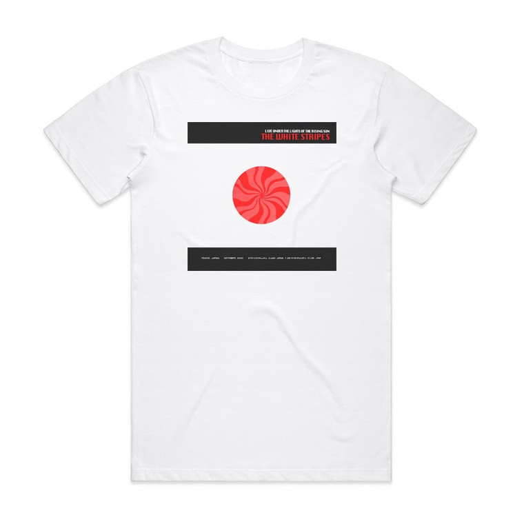 The White Stripes Live Under The Lights Of The Rising Sun Album Cover T-Shirt White