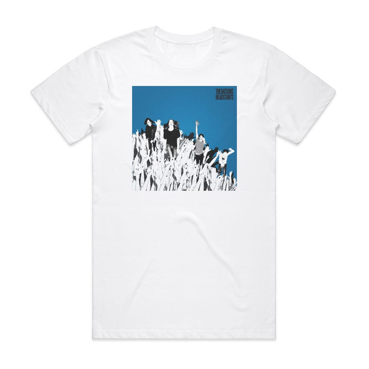 The Datsuns Headstunts Album Cover T-Shirt White