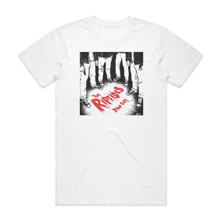 The Riptides Drop Out 1 Album Cover T-Shirt White
