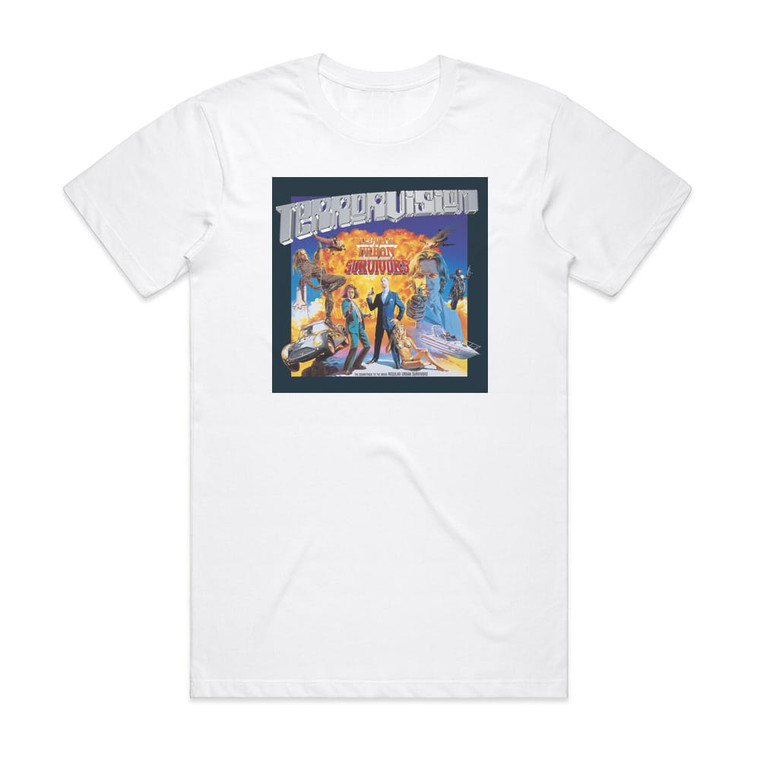 Terrorvision Regular Urban Survivors Album Cover T-Shirt White