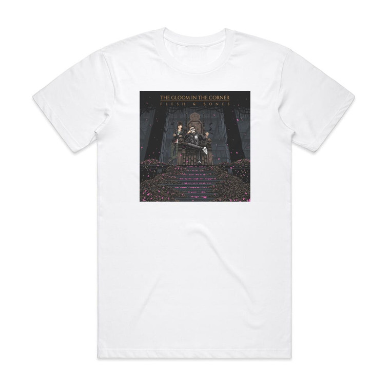 The Gloom in the Corner Flesh Bones Album Cover T-Shirt White