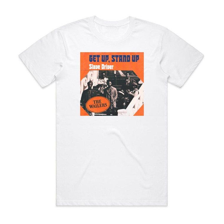 The Wailers Get Up Stand Up Album Cover T-Shirt White