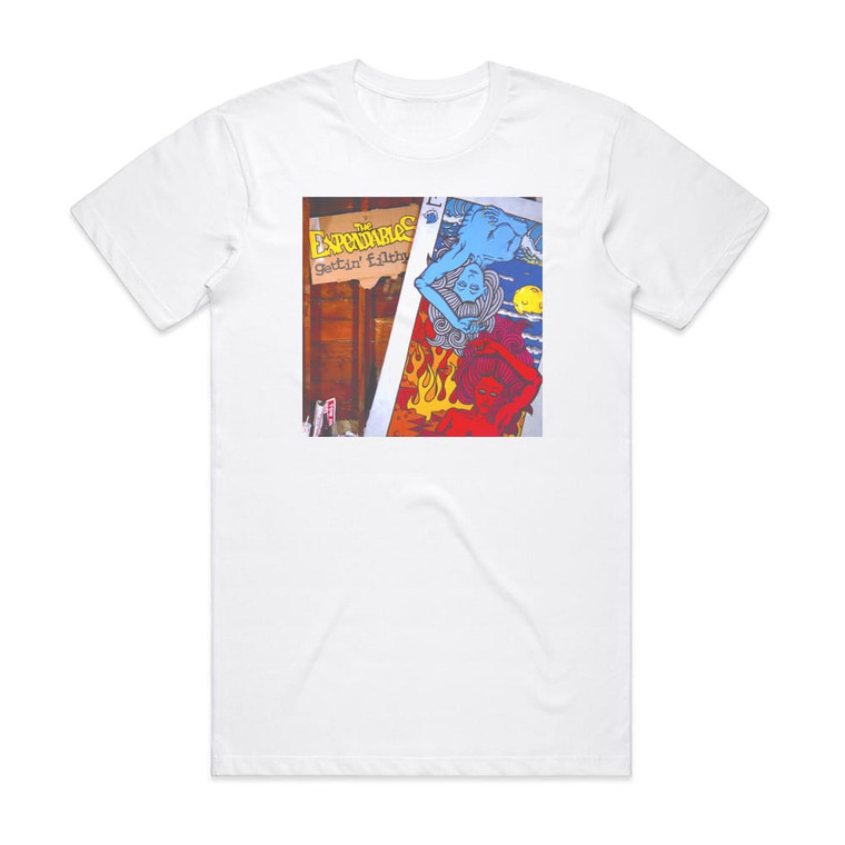The Expendables Gettin Filthy Album Cover T-Shirt White