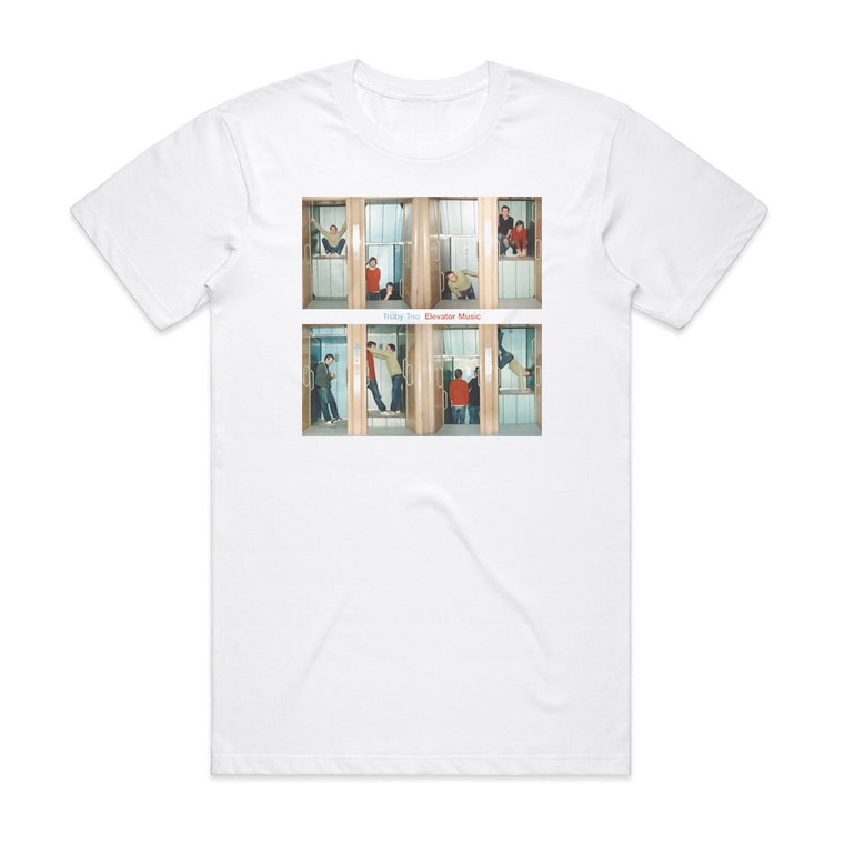 Truby Trio Elevator Music Album Cover T-Shirt White