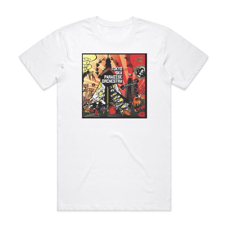 Tokyo Ska Paradise Orchestra Perfect Future Album Cover T-Shirt White