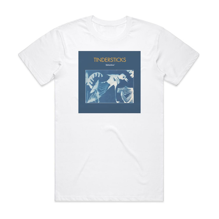Tindersticks Distractions Album Cover T-Shirt White