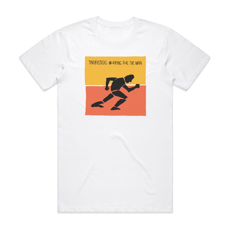 Tindersticks Working For The Man Album Cover T-Shirt White Tindersticks Working For The Man Album Cover T-Shirt White