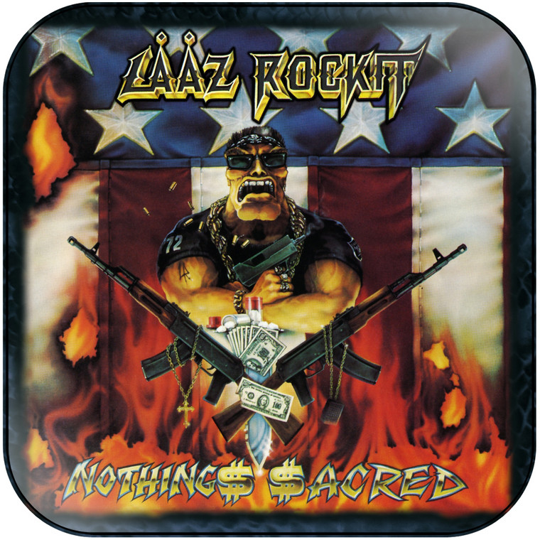 Laaz Rockit Nothing Acred Album Cover Sticker