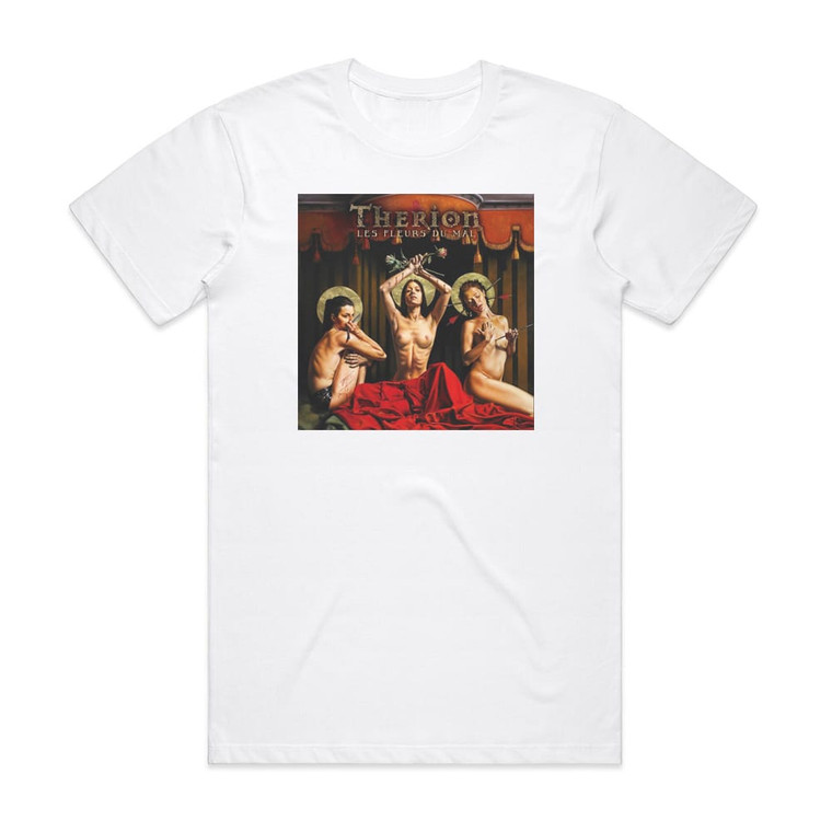 Therion Les Fleurs Du Mal Album Cover T-Shirt White