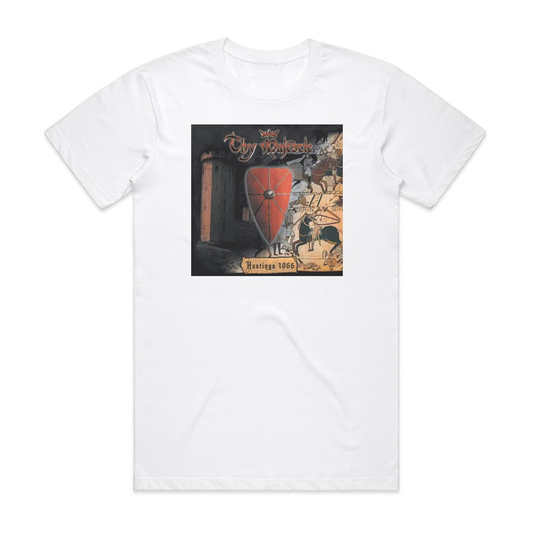 Thy Majestie Hastings 1066 Album Cover T-Shirt White