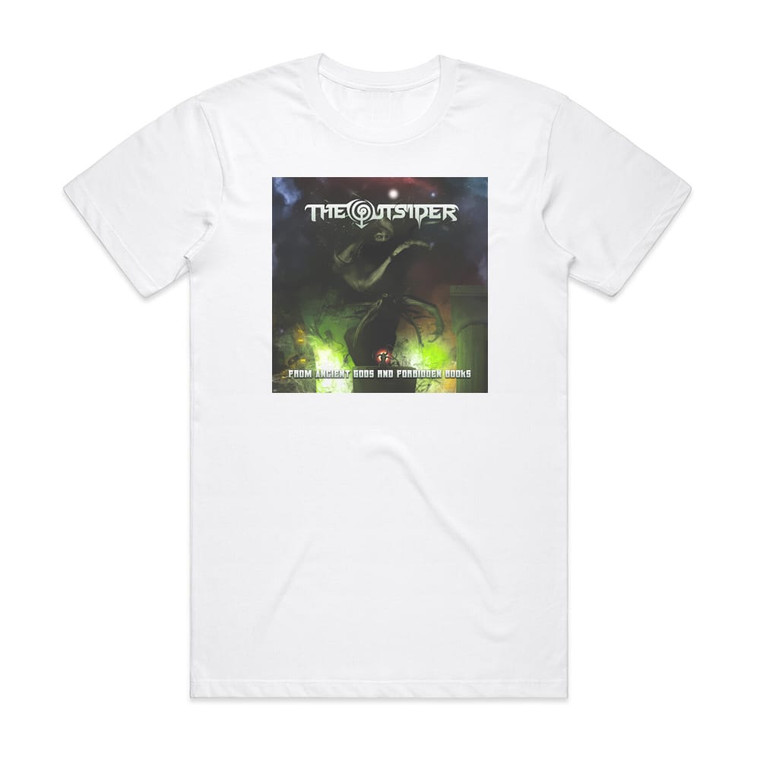 The Outsider From Ancient Gods And Forbidden Books Album Cover T-Shirt White