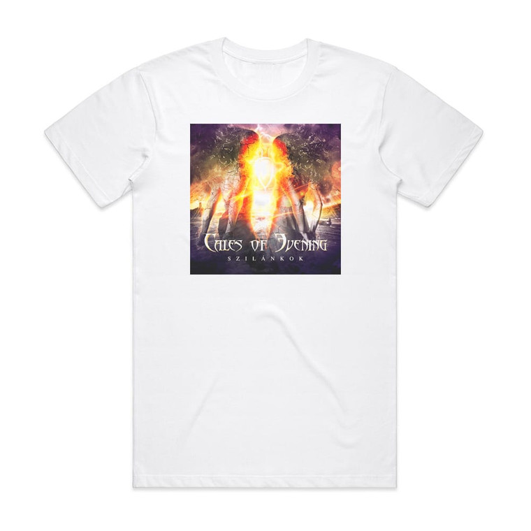 Tales of Evening Szilnkok Album Cover T-Shirt White