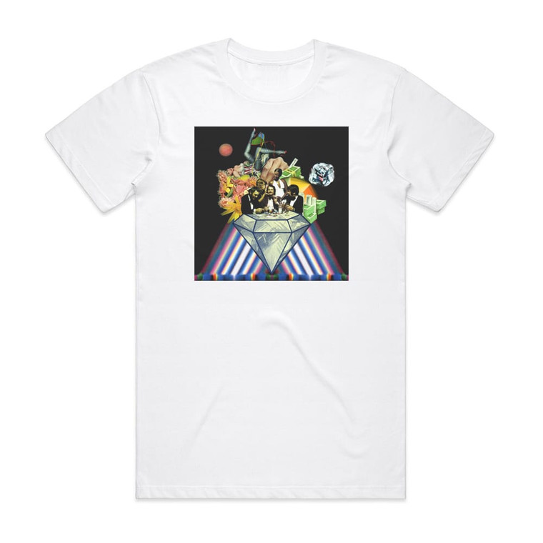 The Company Band Pros Cons Album Cover T-Shirt White The Company Band Pros Cons Album Cover T-Shirt White