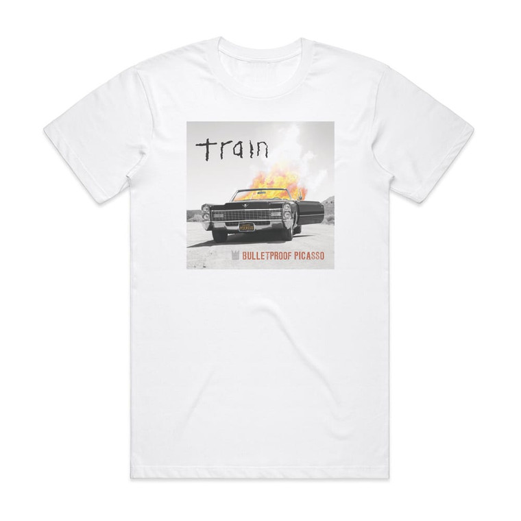 Train Bulletproof Picasso Album Cover T-Shirt White