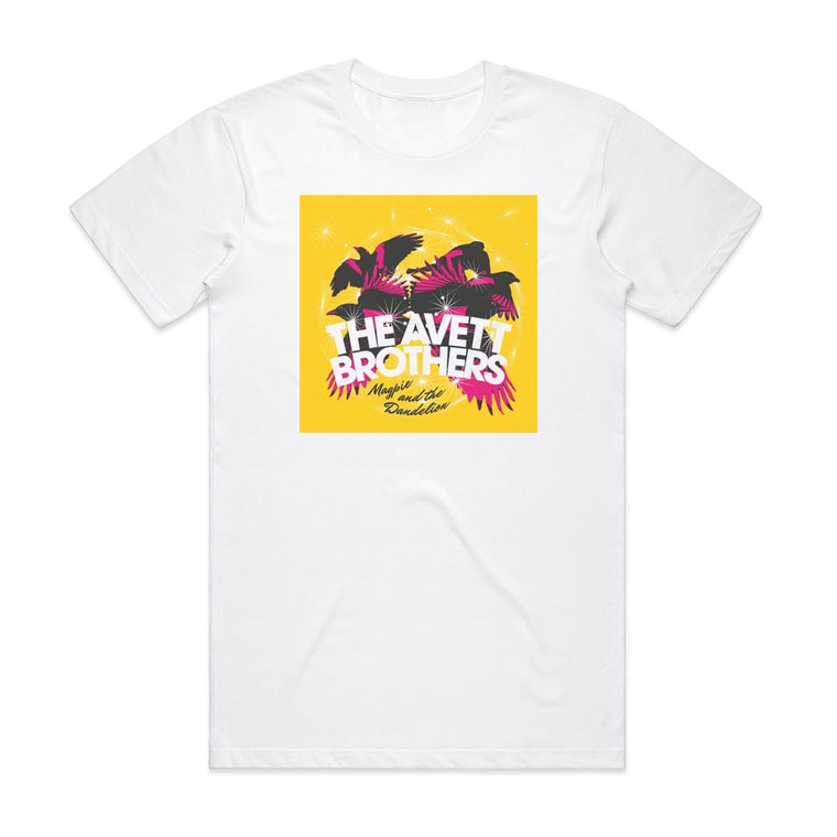 The Avett Brothers Magpie And The Dandelion Album Cover T-Shirt White The Avett Brothers Magpie And The Dandelion Album Cover T-Shirt White