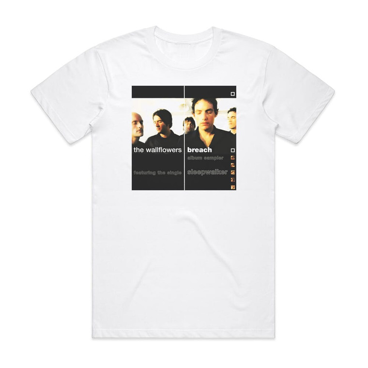 The Wallflowers Breach Sampler Album Cover T-Shirt White
