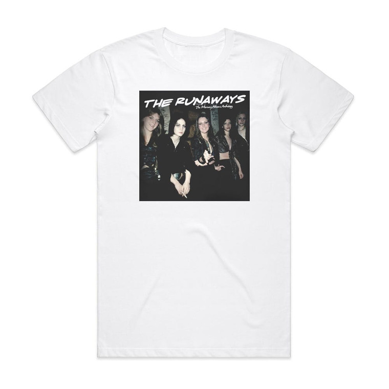 The Runaways The Mercury Albums Anthology Album Cover T-Shirt White