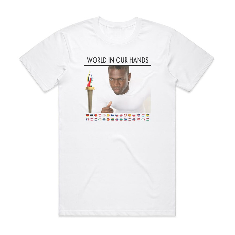 Taio Cruz World In Our Hands Album Cover T-Shirt White