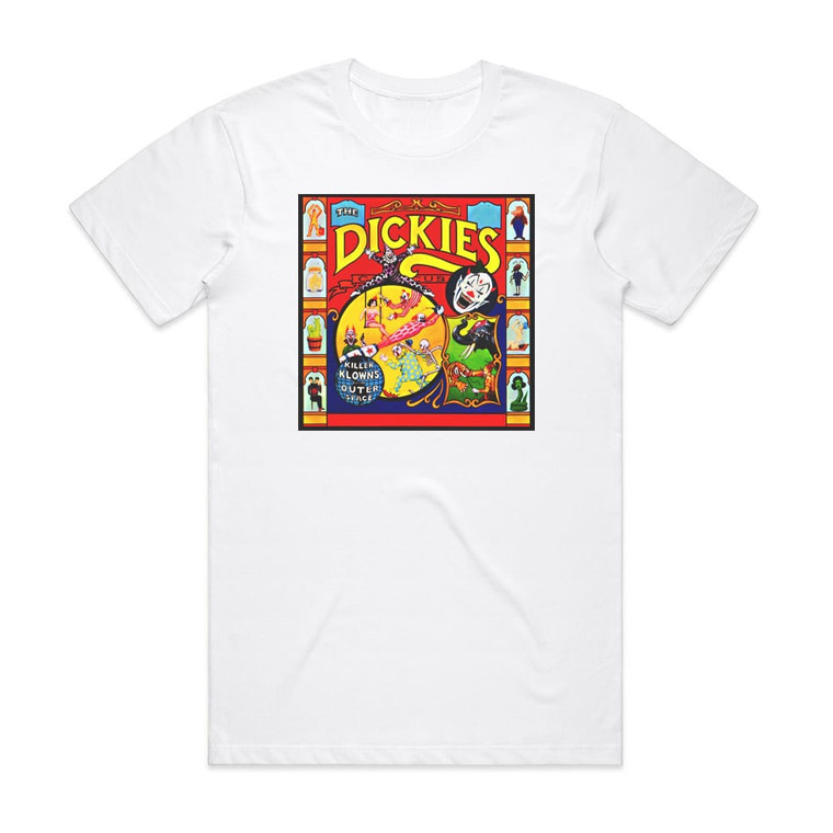 The Dickies Killer Klowns From Outer Space Album Cover T-Shirt White