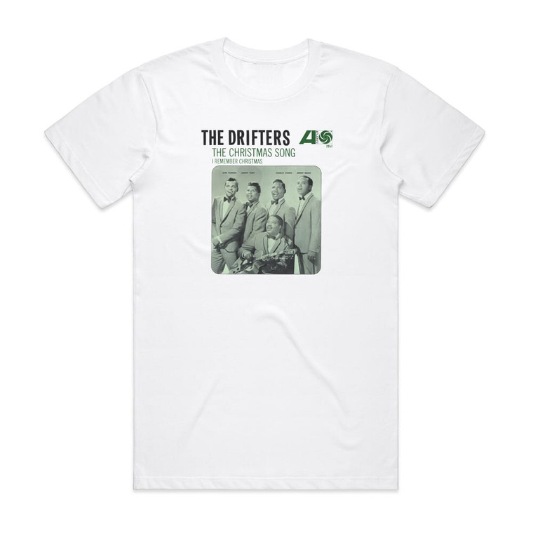The Drifters I Remember Christmas Album Cover T-Shirt White