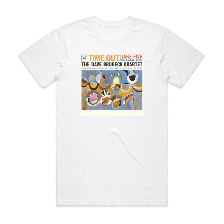 The Dave Brubeck Quartet Time Out 5 Album Cover T-Shirt White