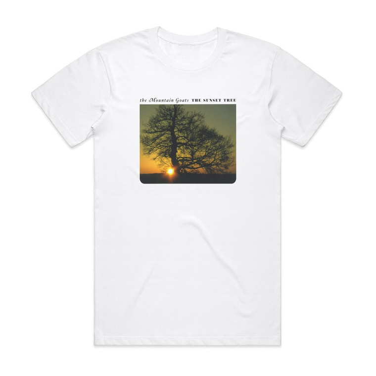 The Mountain Goats The Sunset Tree Album Cover T-Shirt White