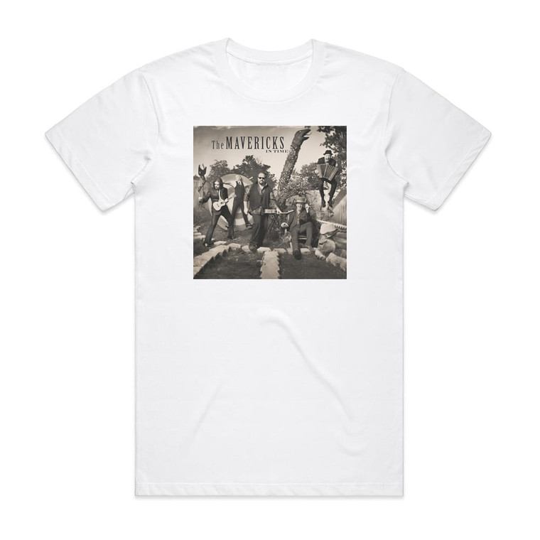 The Mavericks In Time Album Cover T-Shirt White