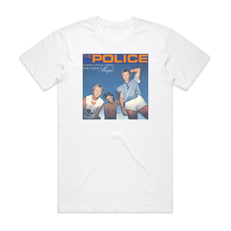 The Police Every Little Thing She Does Is Magic 2 Album Cover T-Shirt White