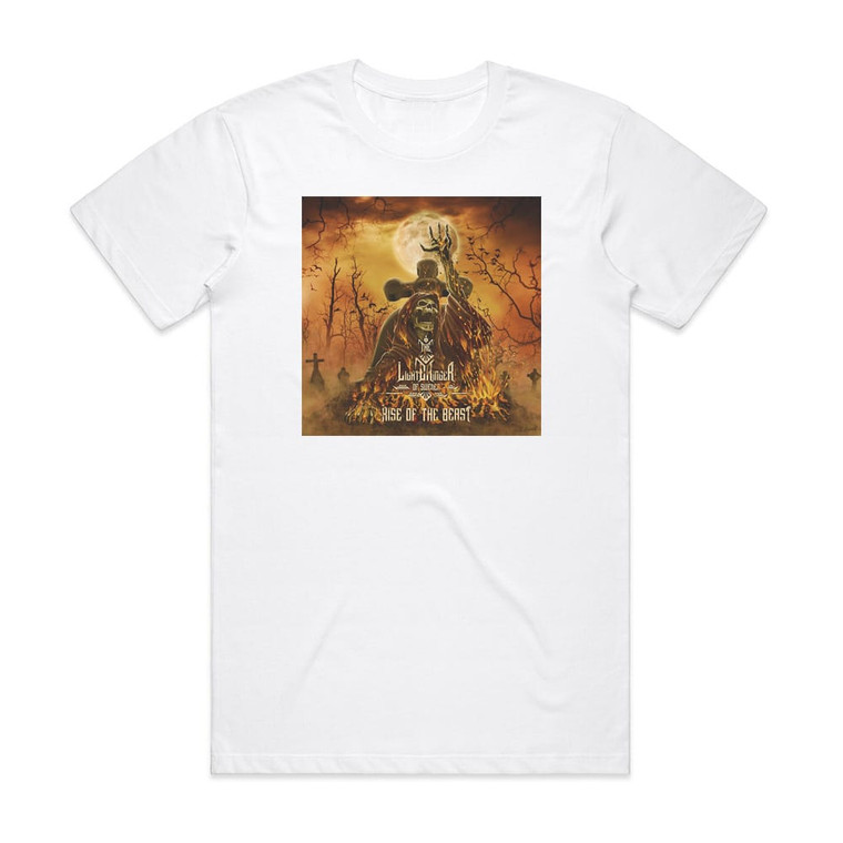 The Lightbringer of Sweden Rise Of The Beast Album Cover T-Shirt White