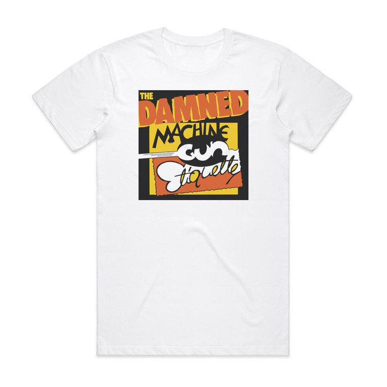 The Damned Machine Gun Etiquette 1 Album Cover T-Shirt White