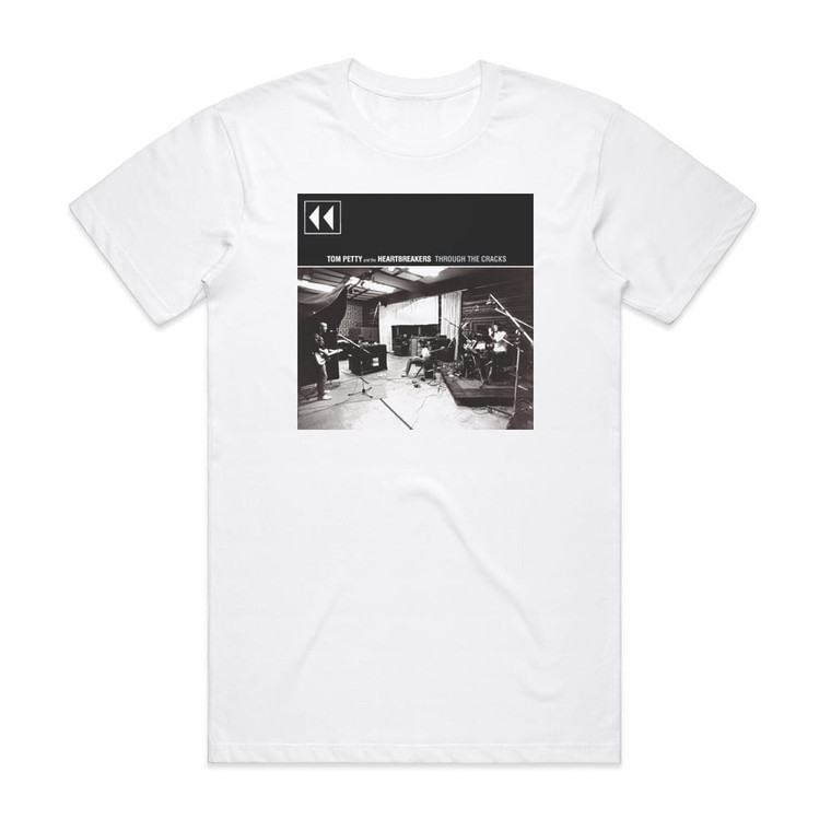 Tom Petty and The Heartbreakers Through The Cracks Album Cover T-Shirt White