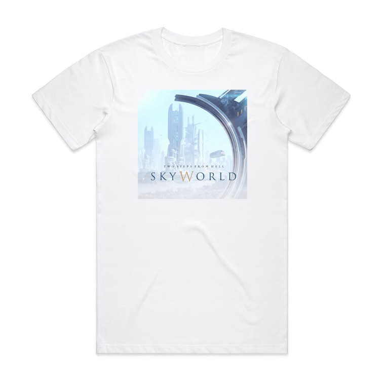 Two Steps From Hell Skyworld Album Cover T-Shirt White