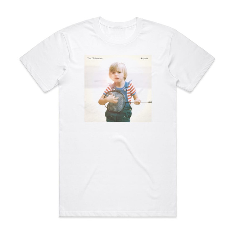 Tim Christensen Superior Album Cover T-Shirt White