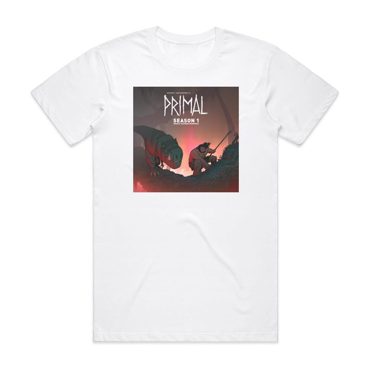 Tyler Bates Primal Season 1 Album Cover T-Shirt White