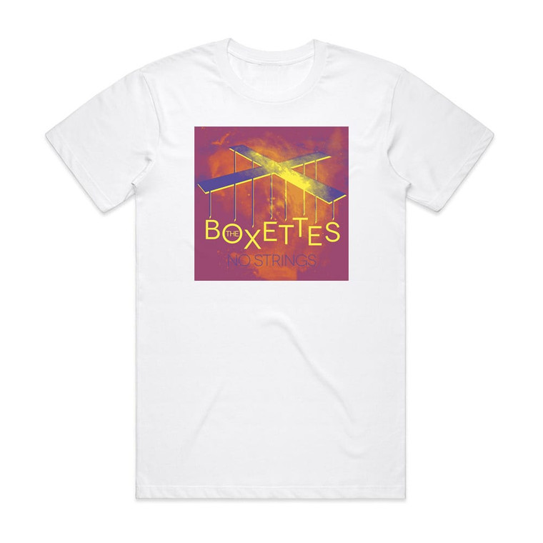 The Boxettes No Strings Album Cover T-Shirt White