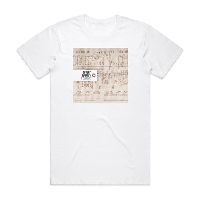 The Early November In Currents Album Cover T-Shirt White