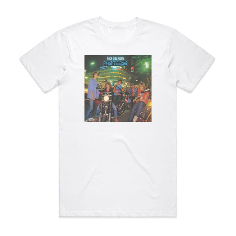 The Teens Rock City Nights Album Cover T-Shirt White