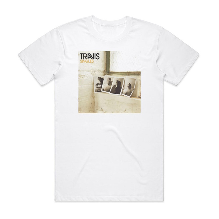 Travis Singles Album Cover T-Shirt White