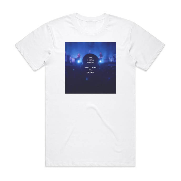 The Postal Service Everything Will Change Album Cover T-Shirt White