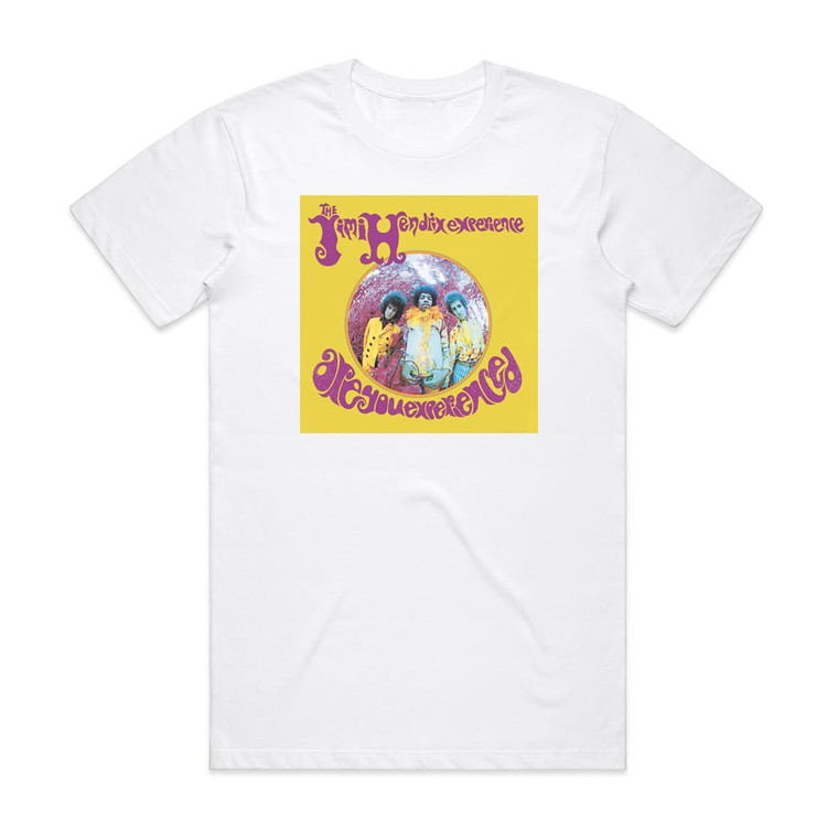 The Jimi Hendrix Experience Are You Experienced 1 Album Cover T-Shirt White