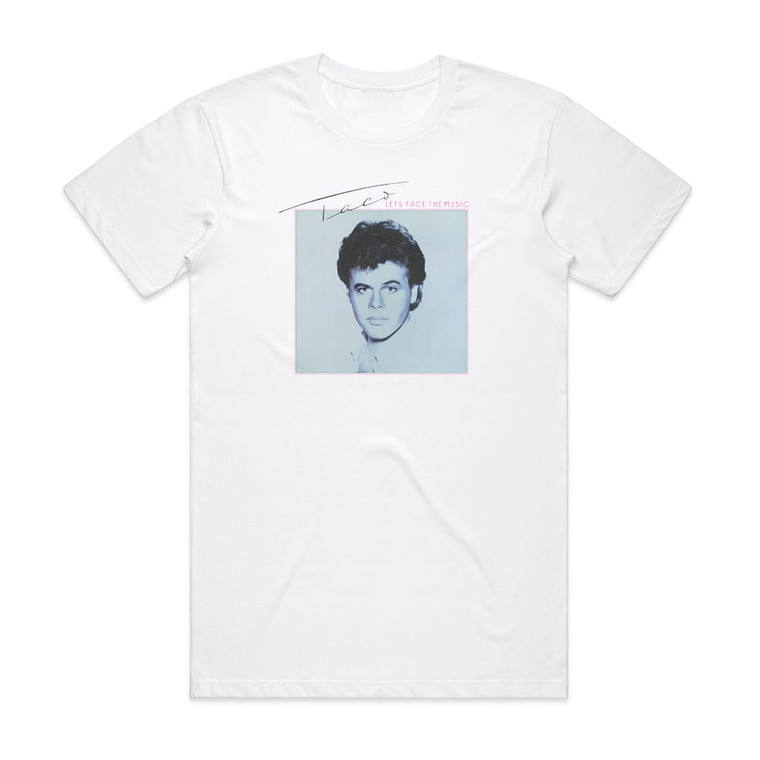 Taco Lets Face The Music Album Cover T-Shirt White