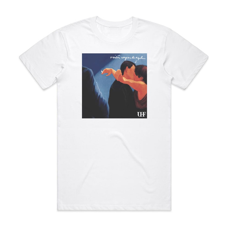 UHF Noites Negras De Azul Album Cover T-Shirt White