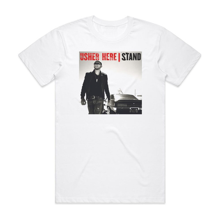 Usher Here I Stand Album Cover T-Shirt White